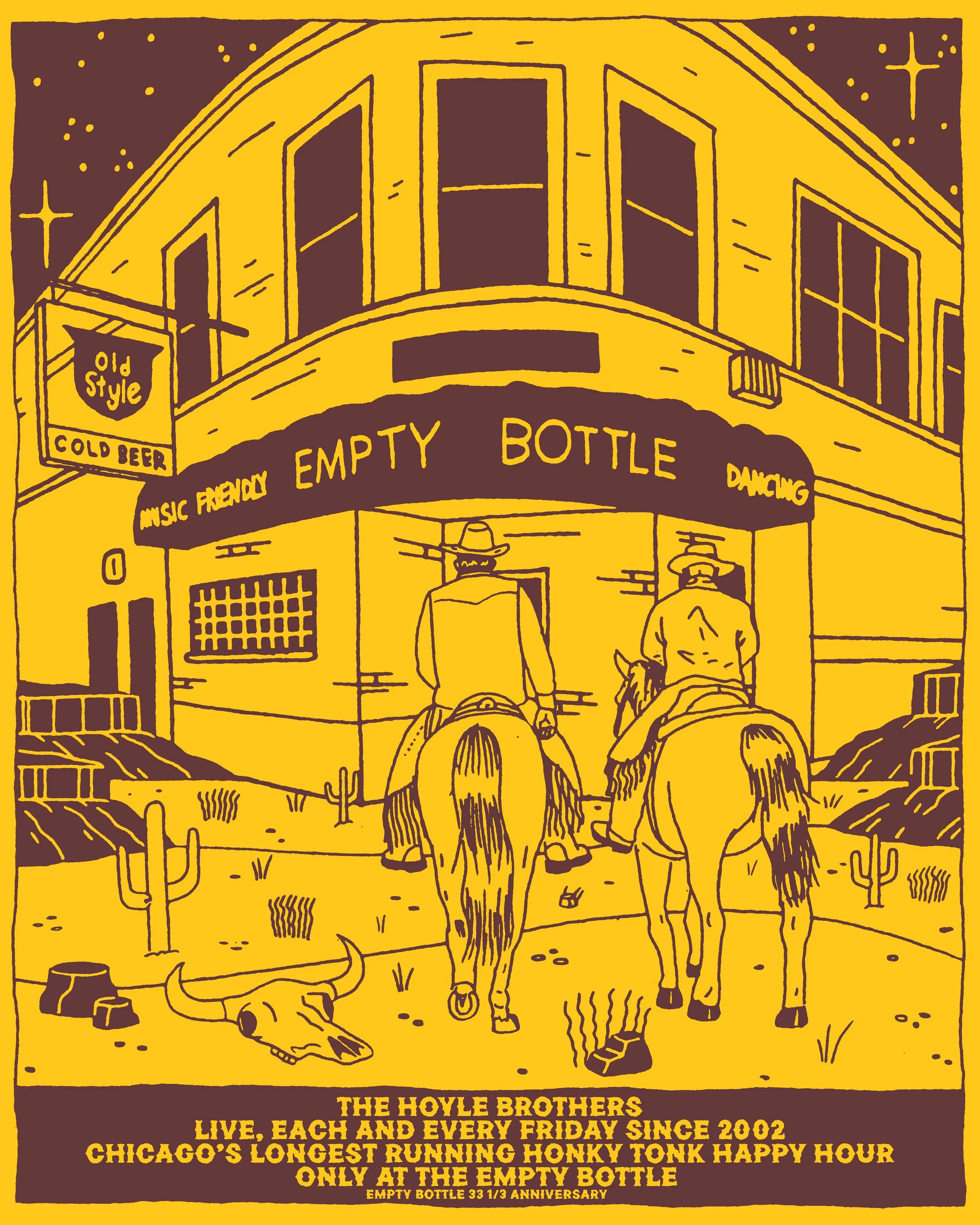 33 1/3 Anniversary Poster — Empty Bottle